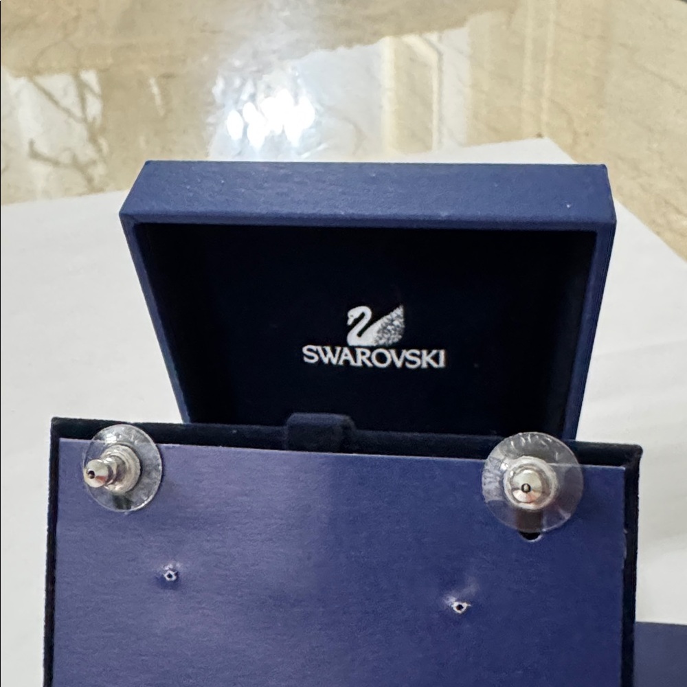 New Authentic Swarovski Meteorite Dangle Drop Earrings. - Picture 5 of 6